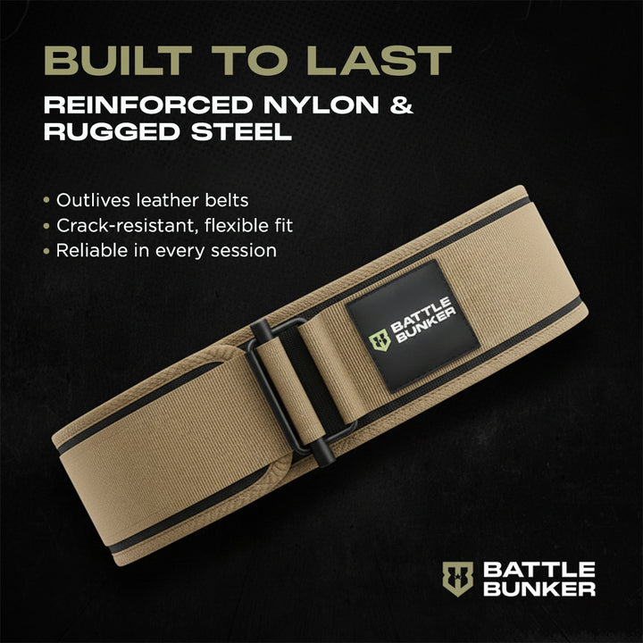 Battle Bunker Hybrid Belt – Self-Locking Weight Lifting Belt for Hybrid Operations