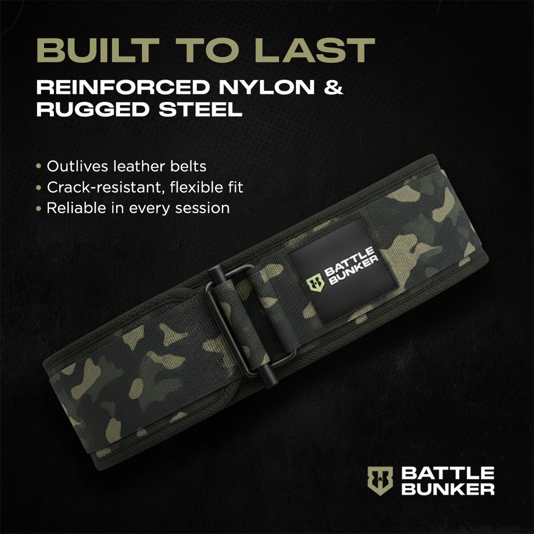 Battle Bunker Hybrid Belt – Self-Locking Weight Lifting Belt for Hybrid Operations