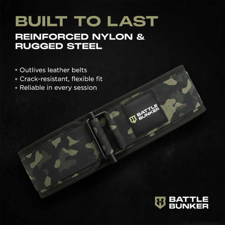 Battle Bunker Hybrid Belt – Self-Locking Weight Lifting Belt for Hybrid Operations