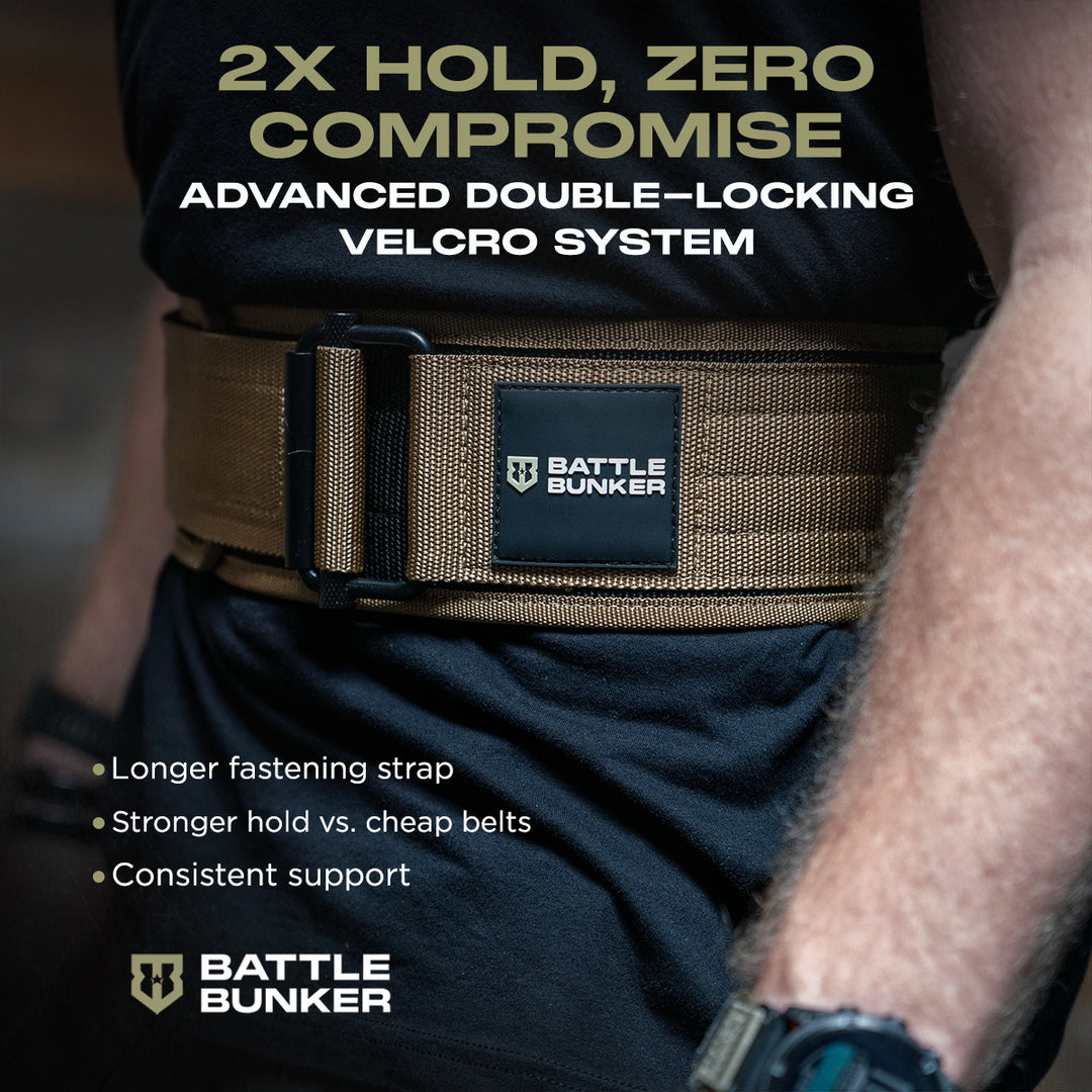 Battle Bunker Hybrid Belt – Self-Locking Weight Lifting Belt for Hybrid Operations