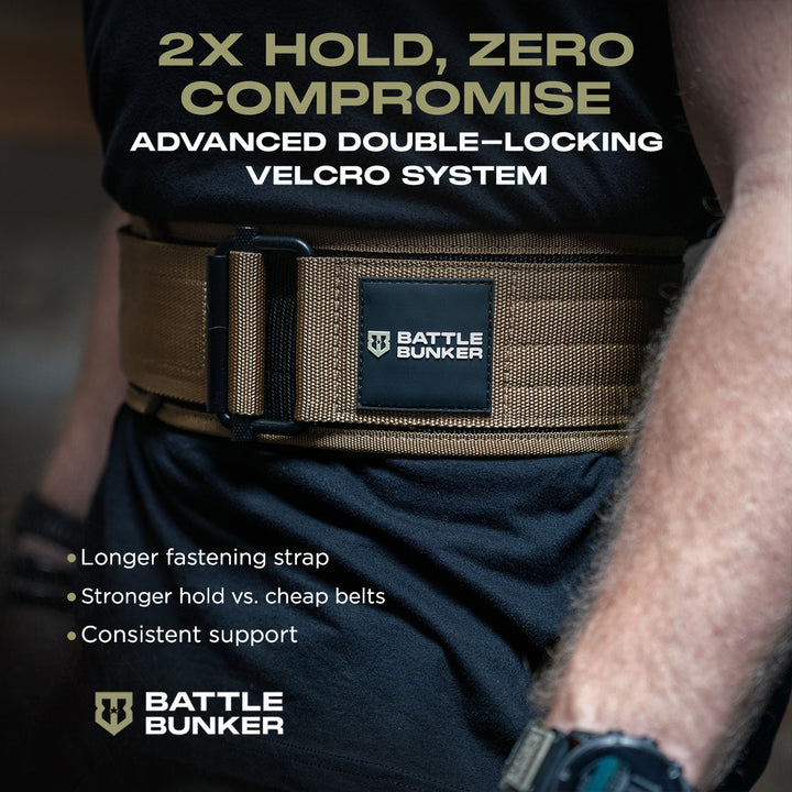 Battle Bunker Hybrid Belt – Self-Locking Weight Lifting Belt for Hybrid Operations
