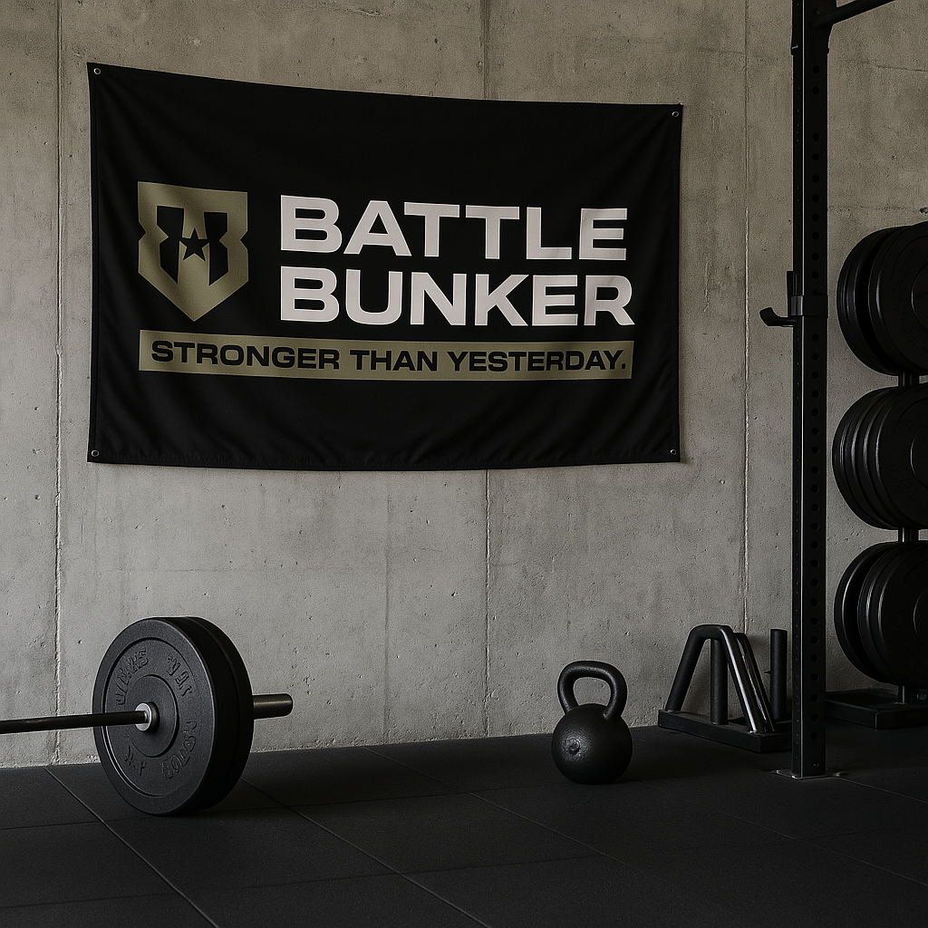 Battle Bunker "Stronger Than Yesterday" Gym Flag