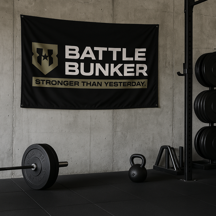 Battle Bunker "Stronger Than Yesterday" Gym Flag