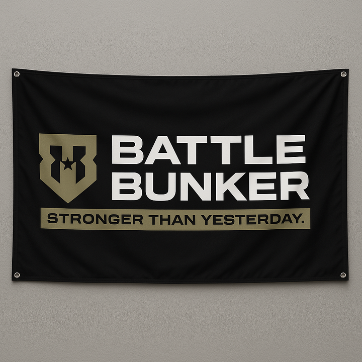 Battle Bunker "Stronger Than Yesterday" Gym Flag