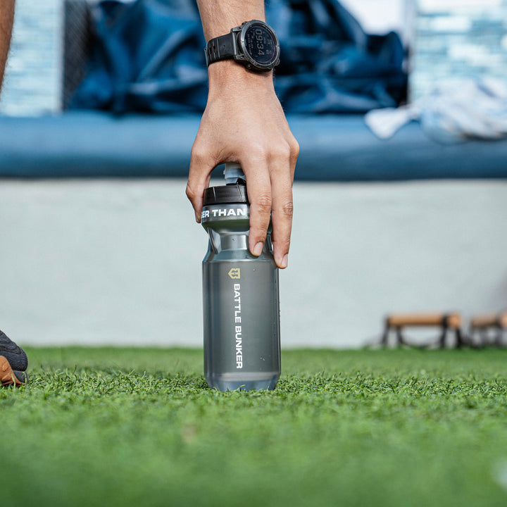 Battle Bunker Water Bottle - Stronger Than Yesterday.