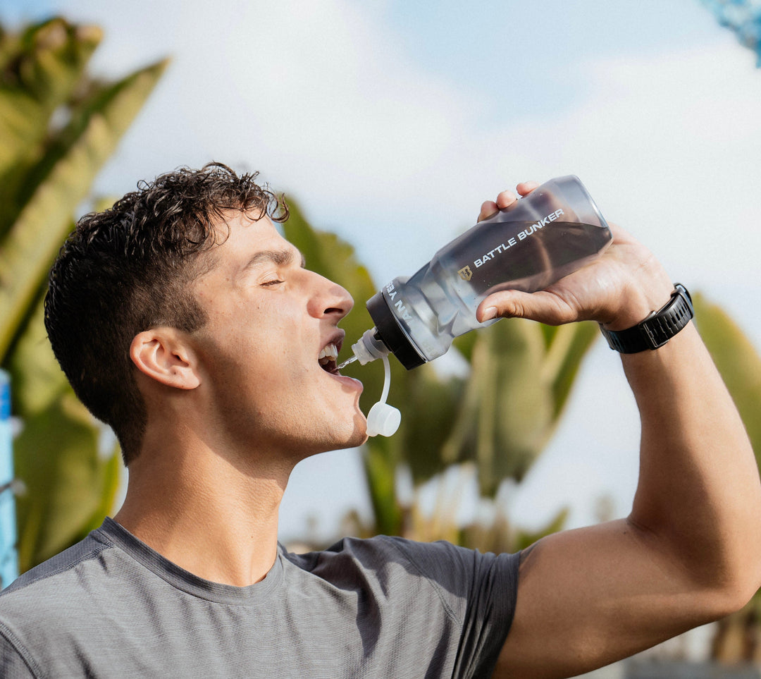 Battle Bunker Water Bottle - Stronger Than Yesterday.