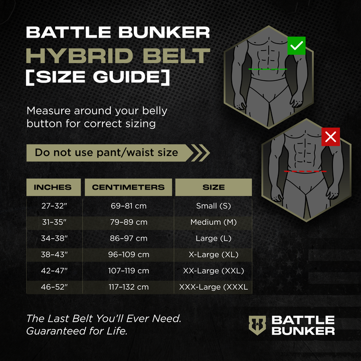 Battle Bunker Hybrid Belt – Self-Locking Weight Lifting Belt for Hybrid Operations