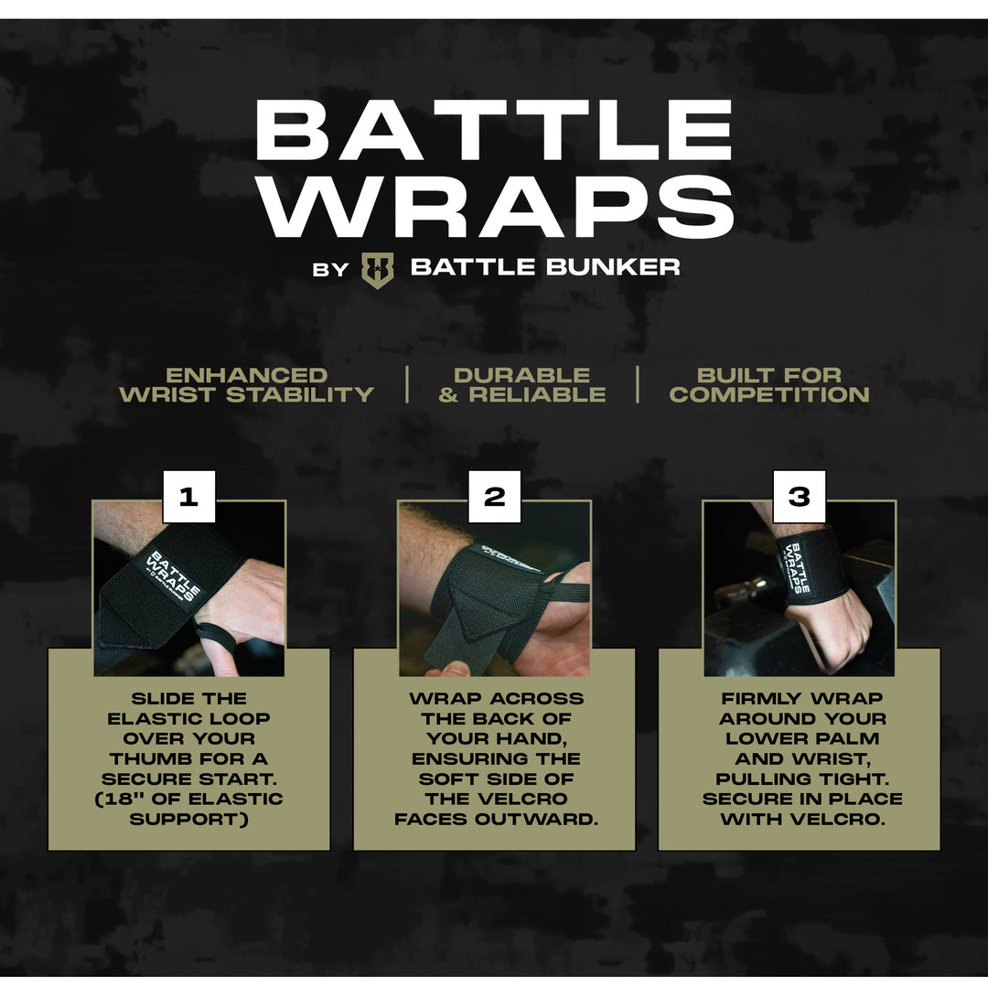 Battle Wraps Wrist Wraps | Premium Wrist Support for Lifting